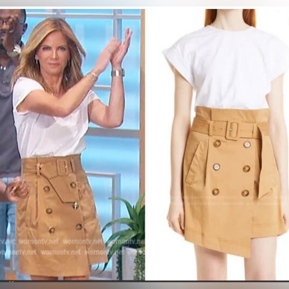 Veronica Beard Melany Sailor Button Front Mixed-Media Dress - Picture 12 of 14